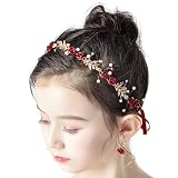 [MajuMaju]ヘアアクセサリー ピアノ発表会 ヘッドドレス 女の子 子供 手作り ハンドメイド アレンジ 髪飾りイヤリング セット(C) (PHC21)