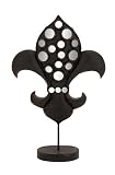 デコ79メタルミラーFleur Di Lis 13 " W , 21 " H