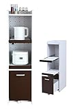 JKプランすきま 隙間収納 キッチン ミニ 食器棚 キッチン家電収納 家電ラック 家電収納棚 コンパクト 収納 スリム ラック 棚 幅 30 ホワイト 白 ブラウン TSFKC00531WHDB