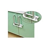 ドア 取っ手 ベビー ガード ストッパー 2個セット スライド式 U字型 ロック 子供 安全 キャビネット ラッチ ベビー クローゼット キッチン ドア