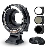 JJC EF-EOSR ドロップインフィルターマウントアダプター UVフィルター + CPLフィルター + 可変式NDフィルター (ND3-ND500調整可能) 付き Canon EF/EF-Sレンズ→RF マウント転換 Canon EOS R6 Mark III R5 II R50 R50 V R6II R7 R10 R3 R6 R5 R RP カメラ用 取り外し可能な1/4"-20ベース付き