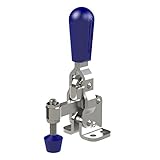 Clamp-Rite 11020CR Vertical Handle Toggle Clamp, Flanged Based, Solid Bar, 200 lb Holding Capacity [