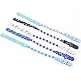 (アイム)iiniim　可愛い　ベビー　おしゃぶり　ホルダー　りクリップ　チェーン　プラスチック　落下防止　5本セット Bタイプ 5本セット