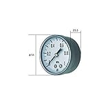 CR04869 長野計器 (NKS) 小型圧力計 （R1/4D枠・JIS準拠品） 【0～1.0MPa】