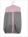 Baby Doll Bedding Reversible Diaper Stacker, Grey/Pink by BabyDoll Bedding