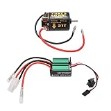 ブラシ付き モーター ESC コンボ 540 21T ブラシ付き モーター 65A 防水グリーンブラシ付き ESC トラクサス用 用