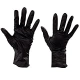 Aviditi GLV2015XL Nitrile Industrial Gloves, Powder-Free, Beaded Cuff, X-Large, Black (Case of 100) 