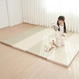 【ひよこクラブ掲載】popomi（ポポミ） プレイマット CLEAN (アーモンドラテ, 120×160cm)
