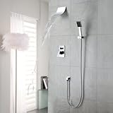 LightInTheBox ®シャワー蛇口/ Bathtub Faucet Contemporary Waterfall /雨シャワー/ Handshower含ま真鍮クローム