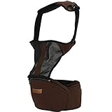 抱っこひも ベビーキャリア LaNova 新生児用品 簡単抱っこ紐 (通気性よい 軽量) コーヒー色