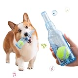 JOYSTECH 犬 おもちゃ 犬 音の出るおもちゃ 噛むおもちゃ 壊れにくい 洗える 噛んで遊ぶ ストレス解消 ボトル 犬 デンタルケア 運動不足解消 ボール付き 耐久性 安全 小型犬に適用 ゴムおもちゃ お誕生日プレゼント 犬 清潔 安全 頑丈 知育玩具 (ブルー)