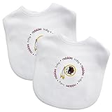 Baby Fanatic Team Color Bibs, Washington Redskins, 2-Count by Baby Fanatic (English Manual)