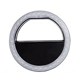 36 LEDs Clip-on Selfie Cellphone Ring Light for Night or Darkness Fill-in Lighting Spotlight with 3 