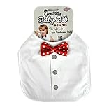 Gentleman Baby Bib with Bow Tie by Bubblegum