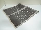 (ルイヴィトン)LOUIS VUITTON マフラー ダークグレー×ベージュ 【中古】