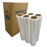 ストレッチフィルム 500mm×300m 15μ 相当品 厚み 12μ 強化フィルム ラップ 幅500mm 長さ300ｍ 1ケース 6巻 紙管3インチ WRAPEACE 【ST12-1】 (6)
