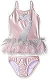 Kate Mack Little Girls' Toddler Swan Princess Tankini Swimsuit Silver 2T [並行輸入品]
