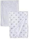 Isaac Mizrahi baby-boys Star and Dotおくるみブランケット( Pack of 2 )