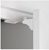 磁気子安全キッチンドアキャビネットロック、8ロック、8キャッチ、2キー、3 Mテープ。ツールやネジは不要。