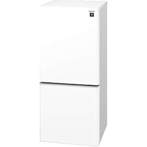 シャープ SHARP ガラスドア 冷蔵庫 (幅48.0cm) 137L プラズマクラスター 両開き 2ドア (つけかえど…
