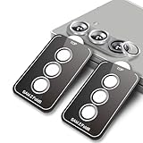 Galaxy Z Fold 6 対応 カメラ保護 ガラスフィルム 硬度9H 強化ガラス 衝撃吸収 飛散防止 全面保護 薄型 独立型 露出オーバー防止 アルミ合金 カメラカバー 高透過率 気泡ゼロ 汚れ防止 ガイド枠付き 貼り付け簡単（2枚セット）(シルバー)