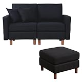 カスタマイズ ソファ Connect コネクト 2人掛けソファとオットマン セットタイプ