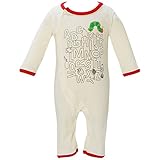 2017年 秋冬 はらぺこあおむし スムス ロゴプリント カバーオール THE WORLD OF ERIC CARLE アイボリー◇80cm