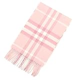 カシミア100%使用チェック柄マフラー バーバリー  ピンク系 キッズ 女の子 男の子 BURBERRY 19364
