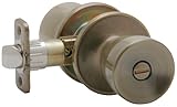 Schlage Antique Brass Byron Bed & Bath Privacy Knobs J40VBYR609