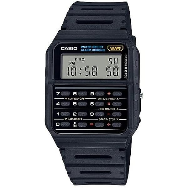 Amazon.co.jp: [カシオ] CASIO 腕時計 電卓機能付き カリキュレーター
