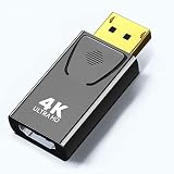 DisplayPort to HDMI 変換アダプタ 4K@30Hz, DP-HDMI変換アダプター4K 金メッキコ ネクタ DP（ オス） to HDMI (メス）アダプタ