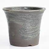 信楽焼 緑変ソリ 植木鉢 5号 幅 14.0 cm × 高 11.0 cm