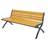 ミヅシマ工業　リサイクルベンチRB1　背付　RB1-LW 244-0040　【ガーデンベンチ・公共向