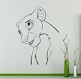 Lion King Nala壁デカールDisney Cartoonsビニールステッカーホーム内部リムーバブル装飾子供キッズ部屋27 ( LK )