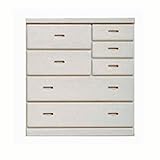 大川家具 ハーティーカンパニー ミドルチェスト ローラ 100cm幅 ホワイト 161867