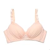 bestjpshopレディース リムなし パッド付き 前ボタン 妊娠 授乳 産後 ブラジャー