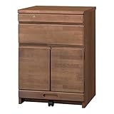 小島工芸 日本製 組立不要 健康仕様のFフォースター 内部にスライドトレー付き 幅53cm キャビネット キャビネットヘンリー [奥行50cm 高さ74cm] 1290707