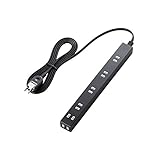【2011年モデル】ELECOM 電源タップ ACアダプタすっきり 6個口 2m ブラック T-SL-2620BK