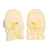 妖精の森 スムースミトン 編みモチーフ  イエロー ヒヨコ YG-330