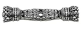 Carpe Diem Hardware 6141-9C Crowning Glory Queen Anne Medium Back Plate with Swarovski Crystals, Cha