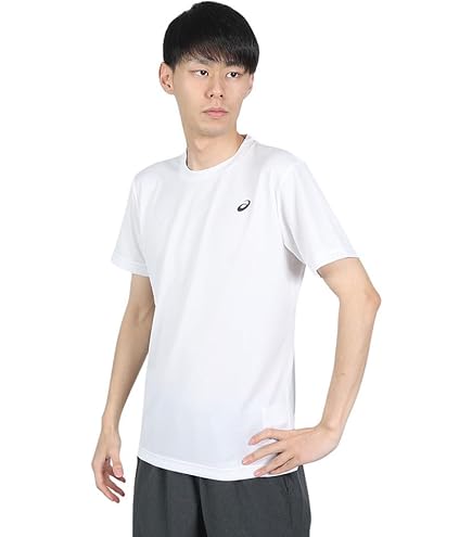 Amazon.co.jp: アシックス（ASICS） Tシャツ 半袖 メンズ 白