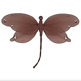 Hangingドラゴンフライブラウンピンクジュエルナイロントンボメッシュデコレーション装飾赤ちゃん保育園寝室女の子部屋天井壁装飾結婚式誕生日パーティーベビーシャワーバスルーム子供Childrens 3