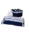Baby Doll Bedding Regal Cradle Bedding Set, Navy by BabyDoll Bedding