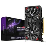 AISURIX RX 5500 8gb GDDR6 グラフィックスカード 128ビット 3XDP HDMI PCI Express 4.0X8 8ピン ファンインテリジェントシステム付き ゲーミングPC コンピューター ビデオカード ディスプレイポート 3倍 HDMI 1X (5500 スタイル 2)
