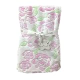 Luxury Soft Fleece Baby Blanket with Vintage Roses Design 75 x 90 cm for Babies from Newborn by BABY