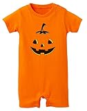 Tstars - 可愛いパンプキンハロウィンシャツ　可笑しなパンプキンハロウィンシャツ　愉快なパンプキンハロウィンシャツ ベビーボディースーツ 65 オレンジ