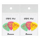 【3枚入パックx2】Ibanez アイバニーズ B1000SVGPY 1.0mm ティアドロップ ポリアセタール Steve Vai スティーヴ ヴァイ シグネチャー ギター ピック