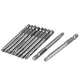 uxcell T型ドライバービット　磁気　TT27　75mm長さ　10個入り