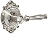 Schlage f10bir619brkサテンニッケルPassage Birmingham PassageドアレバーSet with the Decorative Brookshireロゼット