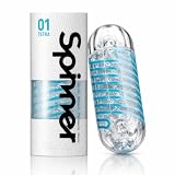 TENGA テンガ SPINNER スピナー 01 TETRA テトラ 【連続リブが滑らかに波打つマイルドエッジ】繰り返しタイプ 回転 ミニローション付き 1個 (x 1)